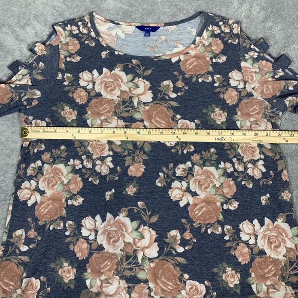 Apt. 9 Floral Victorian Pattern Sway Blouse Plus Size XXL Women’s - Picture 10 of 12